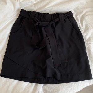 Black miniskirt